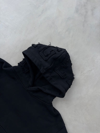 Distressed Boxy Hoodie