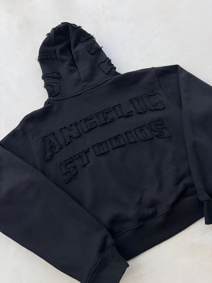 Distressed Boxy Hoodie
