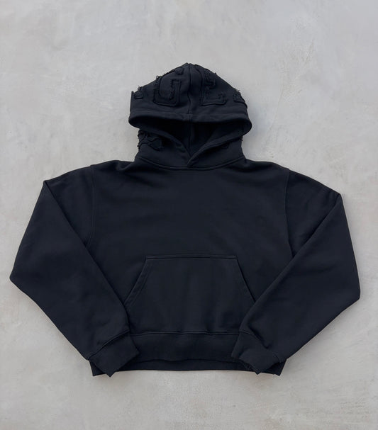 Distressed Boxy Hoodie